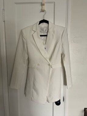 Endless Rose Ivory Fitted Women's Blazer Jacket